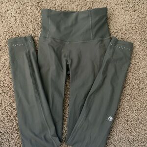 Lululemon Athletica Olive Green Leggings